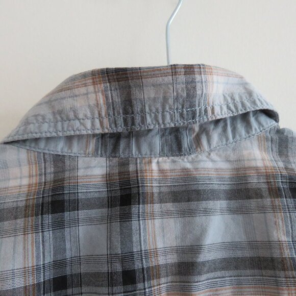 CARHARTT Rugged Flex Relaxed Fit Bozeman Short Sleeve Shirt in Blue Plaid Sz L - Picture 11 of 14